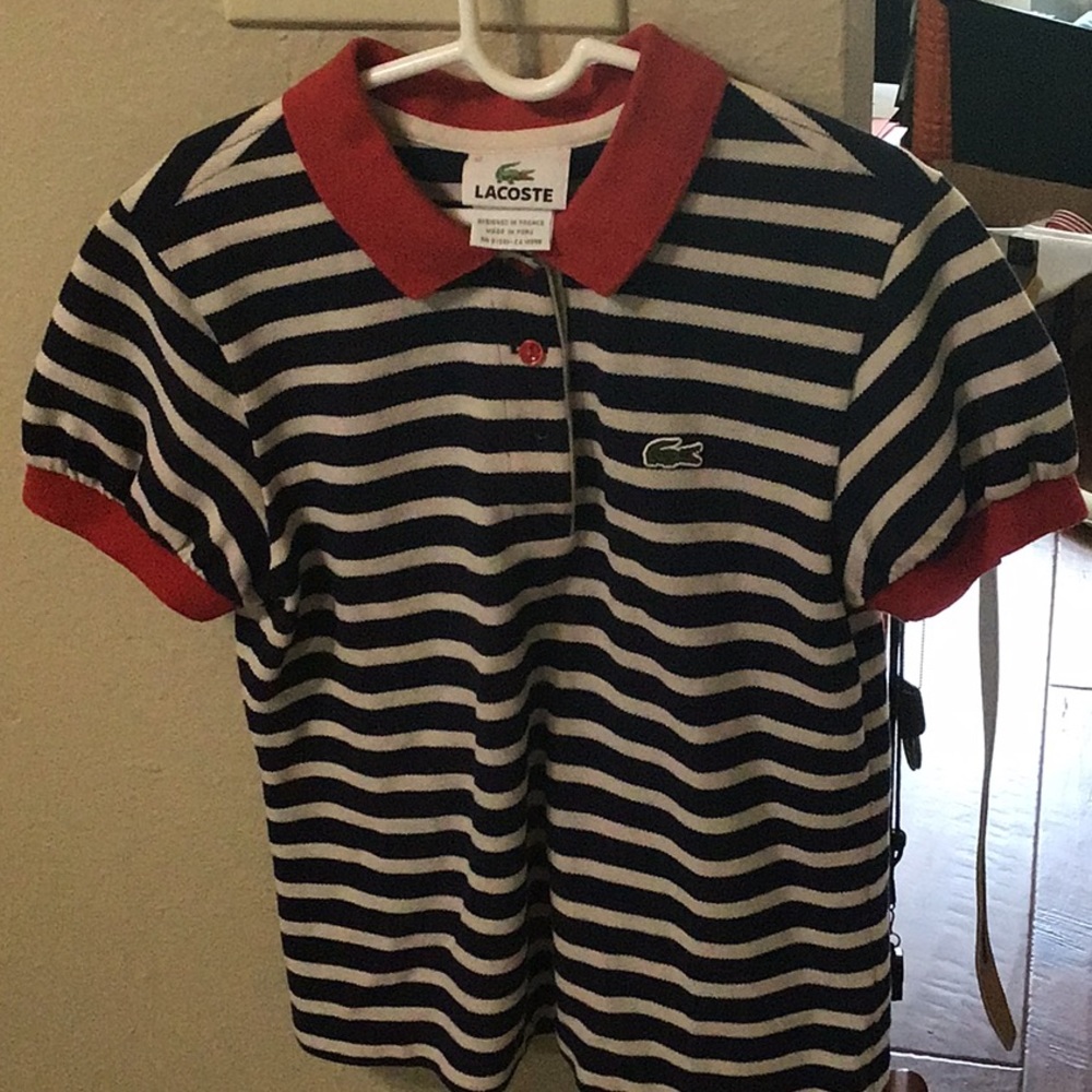 Lacoste kids size 12 polo shirt